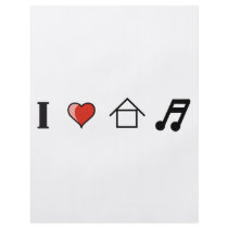 I Love House Music Club Clubbing Personalized Flyer