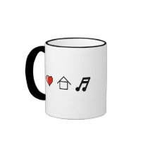 I Love House Music Club Clubbing Mug