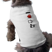I Love House Music Pet T Shirt