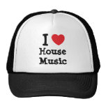 I love House Music heart custom personalized Trucker Hats