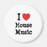 I love House Music heart custom personalized Refrigerator Magnet