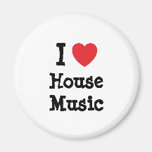 I love House Music heart custom personalized Refrigerator Magnet