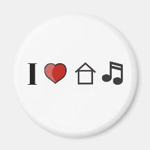 I Love House Music Magnet
