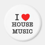 I Love House Music Magnets