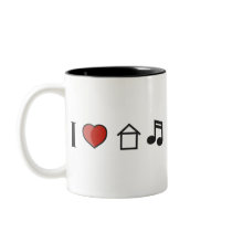 I Love House Music Coffee Mug