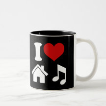 I Love House Music Mugs