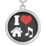 I Love House Music Necklace necklaces