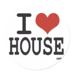 I love House music Sticker