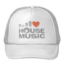 I Love House Music Trucker Hat