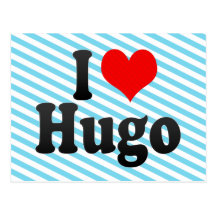 I love Hugo Post Card