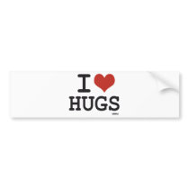 I love Hugs Bumper Stickers