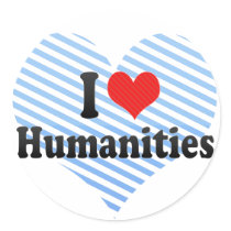 I Love Humanities Stickers