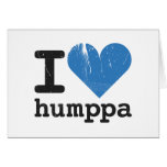 I Love Humppa Blue Folding Card