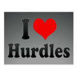 I love Hurdles postcards