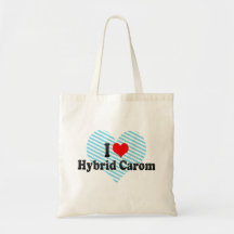 I love Hybrid Carom Tote Bag
