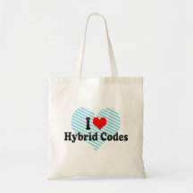 I love Hybrid Codes Tote Bags
