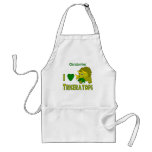 I Love (I Heart) Triceratops Cute Dinosaur Aprons