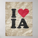 I LOVE IA POSTER