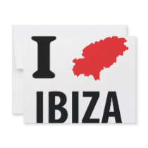 I love Ibiza contour icon Custom Invitations