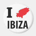 I love Ibiza contour icon Magnets