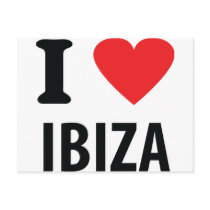 I love Ibiza icon Postcards