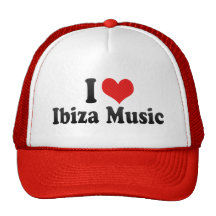 I Love Ibiza Music Mesh Hat