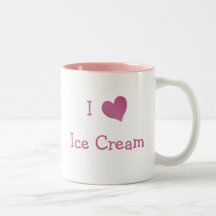 I Love Ice Cream Mugs