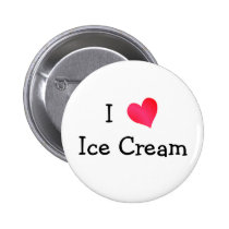 I Love Ice Cream buttons
