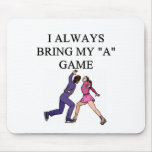 i love ice figure skating mouse pads