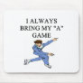 i love ice figure skating mouse pads
