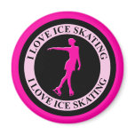 I LOVE ICE SKATING magnets