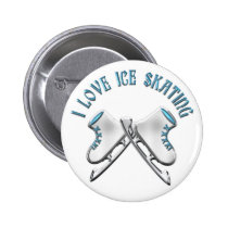I Love Ice Skating buttons