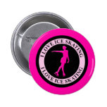 I LOVE ICE SKATING PINS