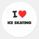 I Love Ice Skating Stickers