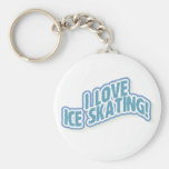 I Love Ice Skating T-shirts and Gifts Key Chains