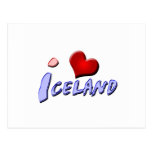 I Love Iceland Post Card