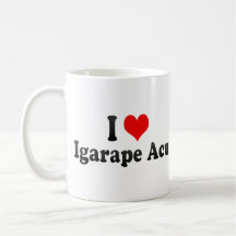 I Love Igarape Acu, Brazil Coffee Mugs