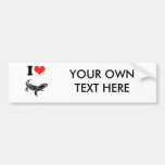 I Love Iguanas Bumper Sticker