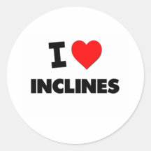I Love Inclines Sticker