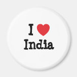 I love India heart T-Shirt Refrigerator Magnet