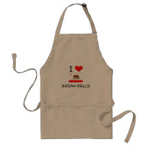I Love INDIAN WELLS California Apron