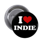 I Love Indie Pinback Buttons