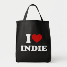 I Love Indie Tote Bag