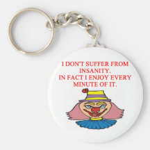 i love insanity key chain