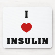 I Love Insulin Mouse Pads