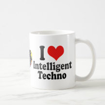 I Love Intelligent+Techno Coffee Mugs