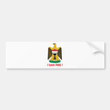 i love IRAQ-design 1from 933958store Bumper Stickers