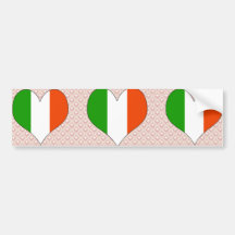 I Love Ireland Bumper Stickers
