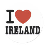 I LOVE IRELAND stickers