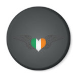 I Love Ireland -wings Refrigerator Magnet